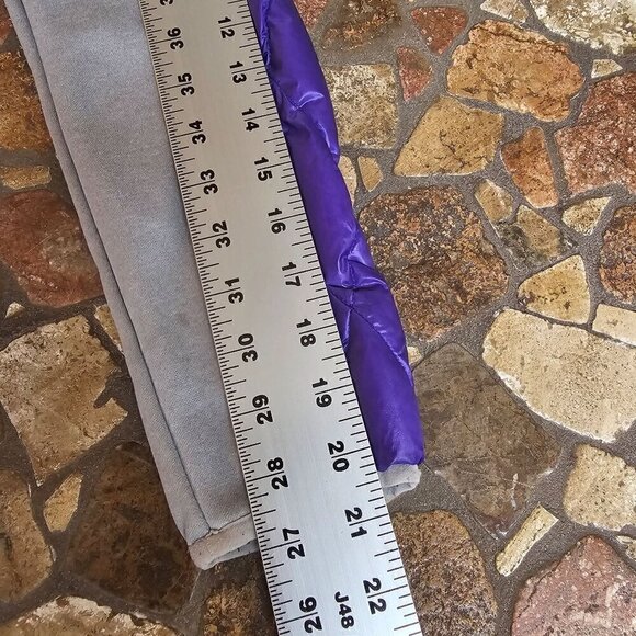 Gerry Down Kids' Quilted Puffer Jacket With Hood Purple & Gray Size Medium - Picture 12 of 12